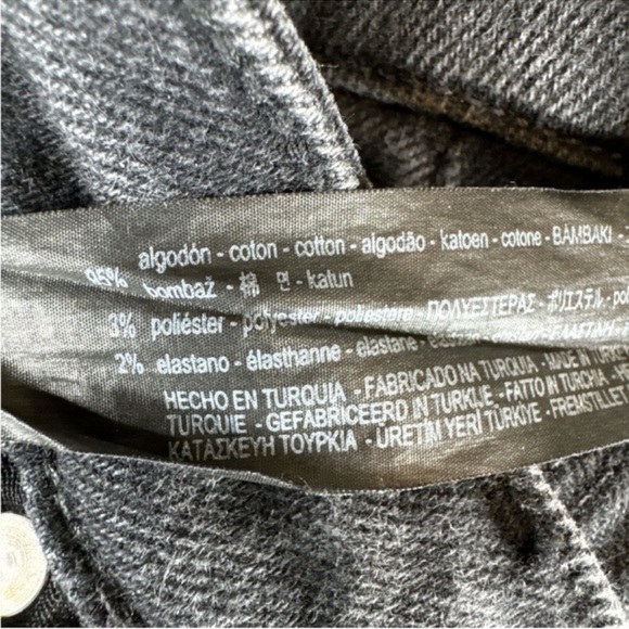 ZARA Woman Premium Denim Collection High Rise Skinny Jeans in Black, Size 8. - Picture 6 of 9